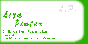 liza pinter business card